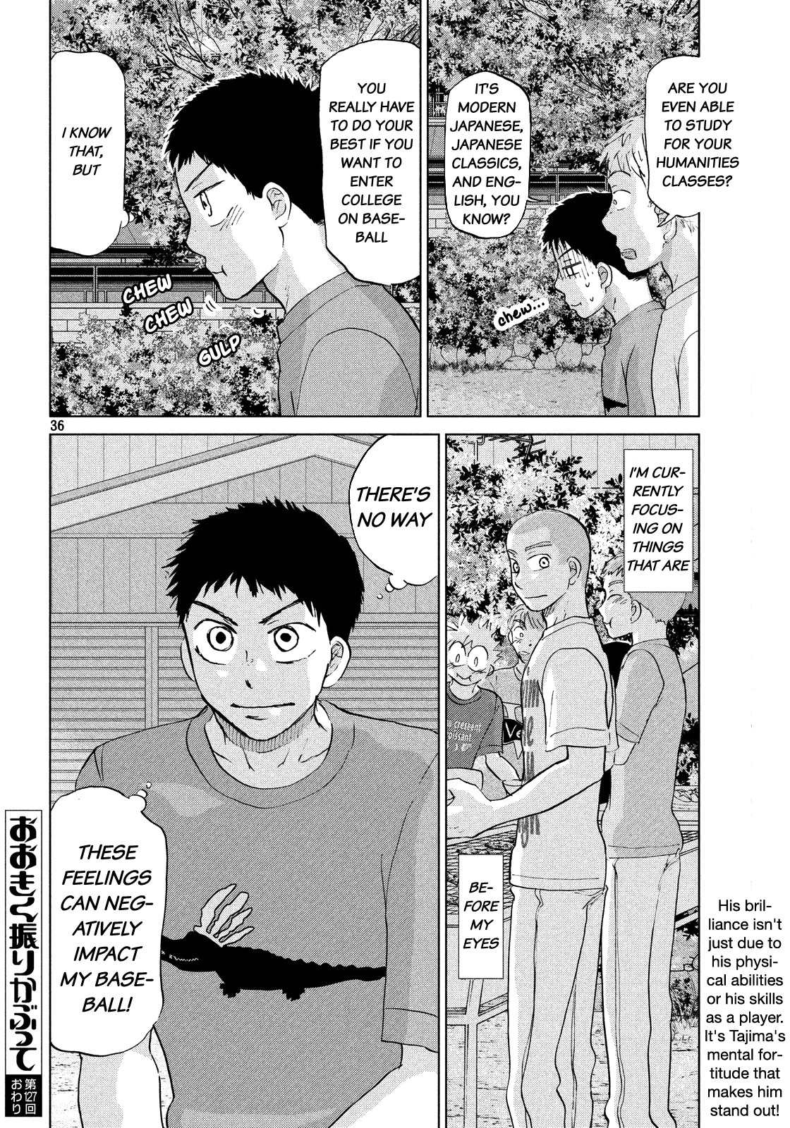 Ookiku Furikabutte Chapter 127 page 37 - Chapter 127: Tajima's 6