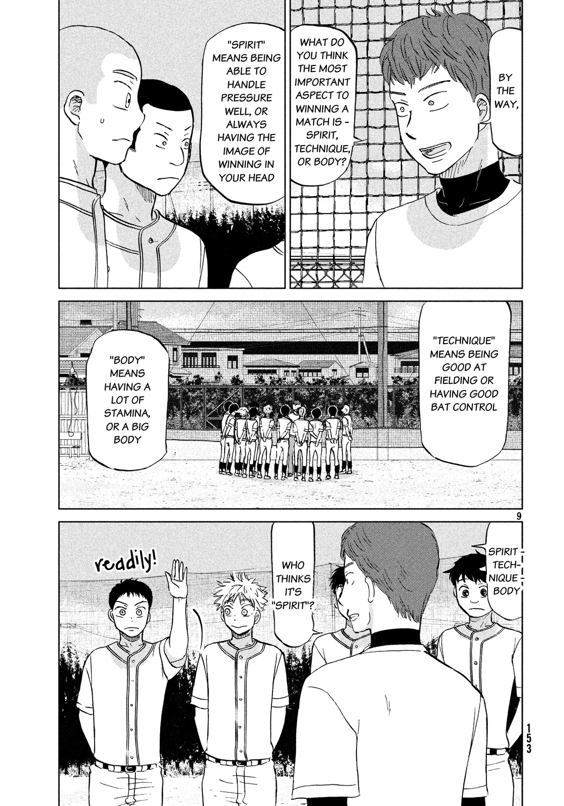 Ookiku Furikabutte Chapter 128 page 10 - Chapter 128: Mental training