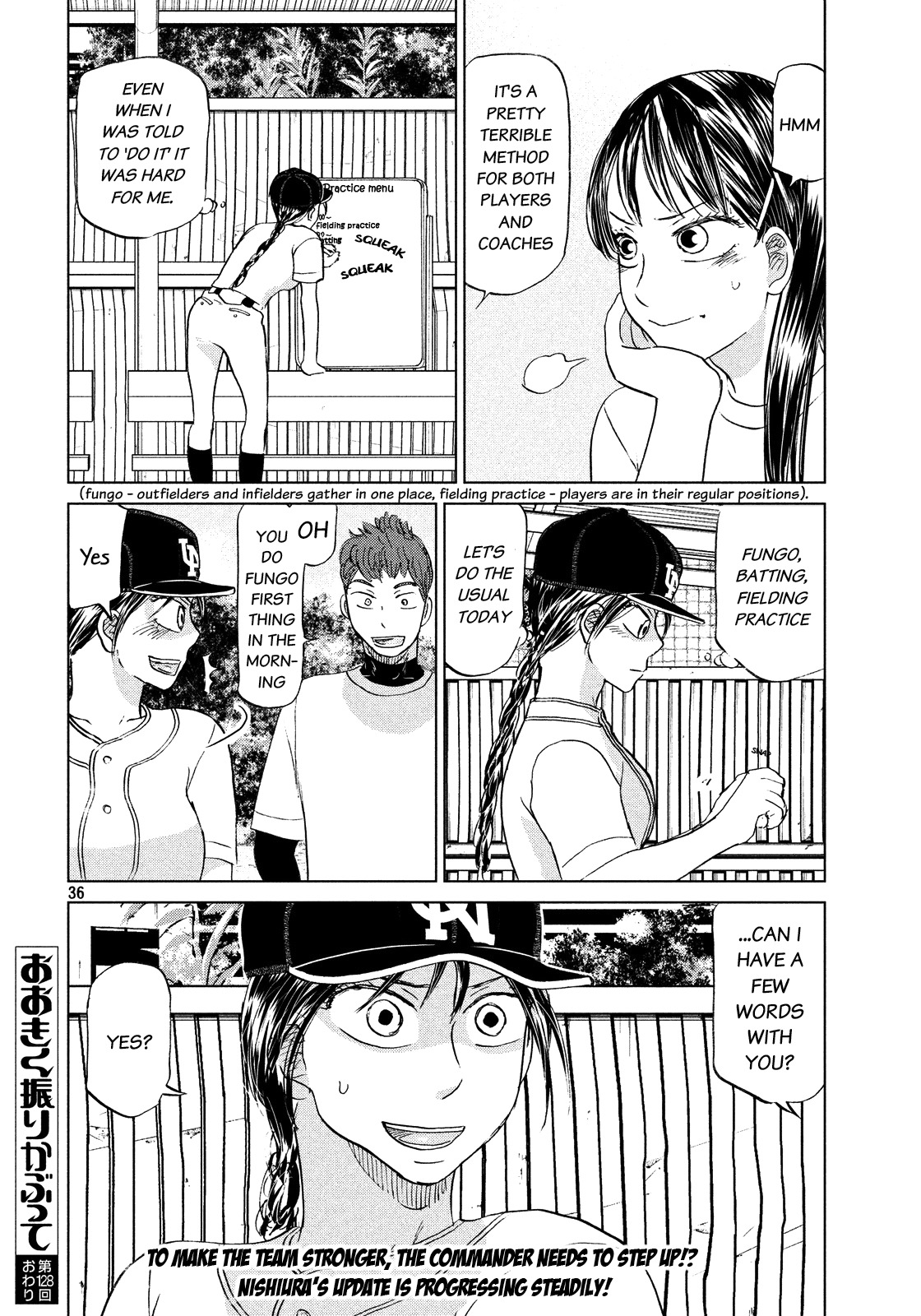 Ookiku Furikabutte Chapter 128 page 37 - Chapter 128: Mental training