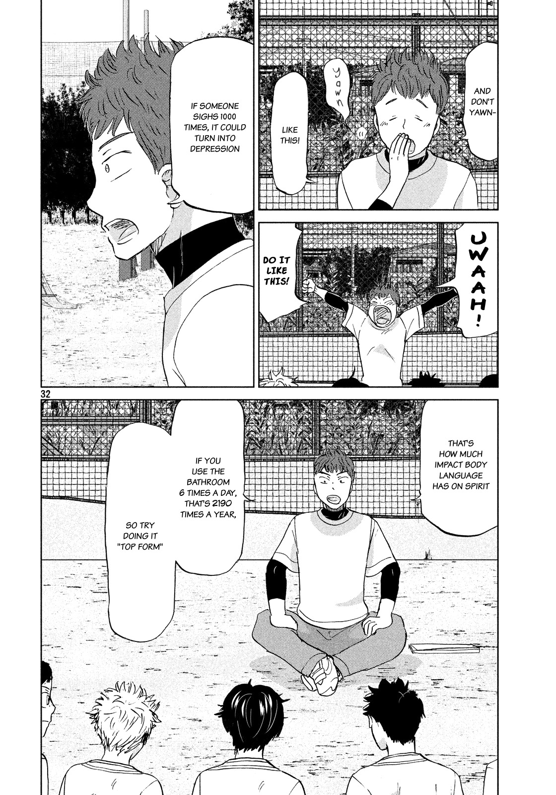 Ookiku Furikabutte Chapter 129 page 33 - Chapter 129: Mental training 2