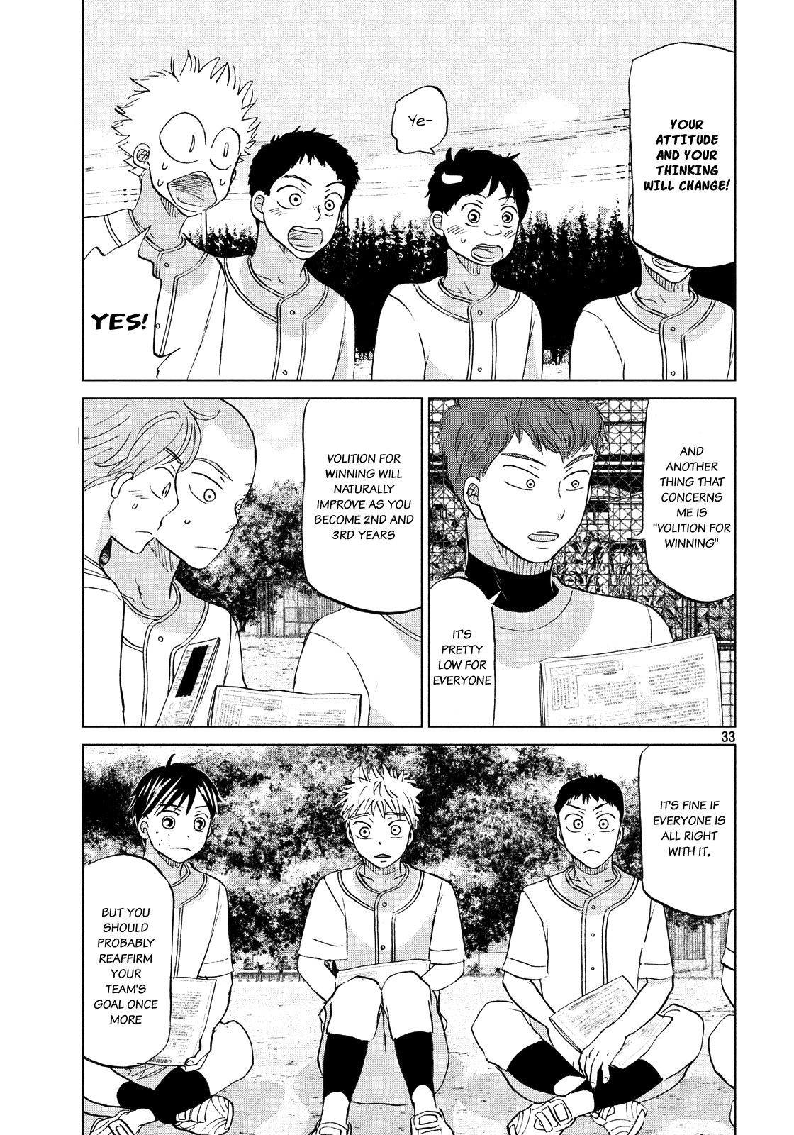 Ookiku Furikabutte Chapter 129 page 34 - Chapter 129: Mental training 2