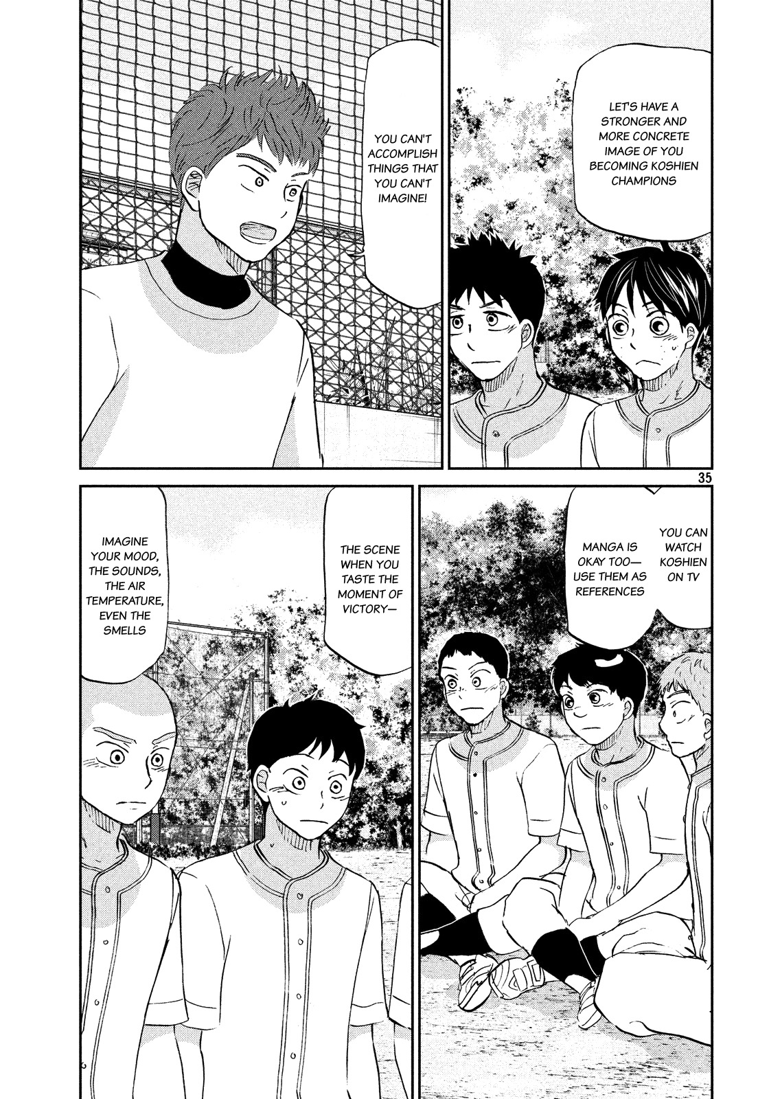 Ookiku Furikabutte Chapter 129 page 36 - Chapter 129: Mental training 2