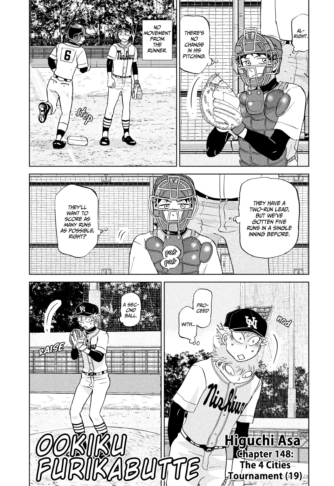 Ookiku Furikabutte Chapter 148 page 1 - Chapter 148: The 4 Cities Tournament (19)
