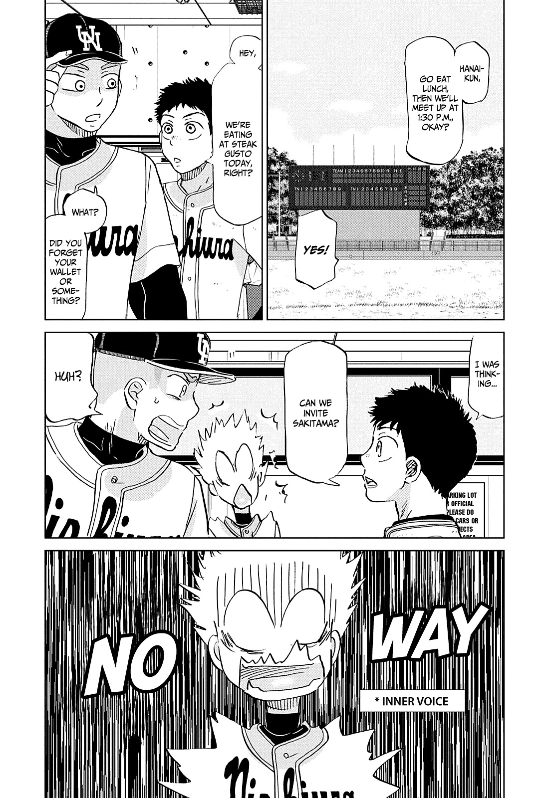 Ookiku Furikabutte Chapter 153 page 13 - Chapter 153: The 4 Cities Tournament (24)