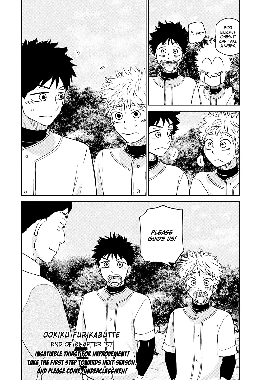 Ookiku Furikabutte Chapter 157 page 24 - Chapter 157: Winter Beginnings (1)