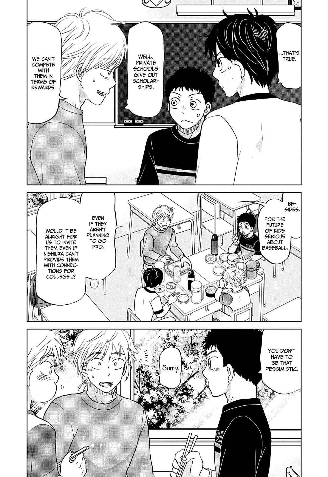 Ookiku Furikabutte Chapter 157 page 8 - Chapter 157: Winter Beginnings (1)