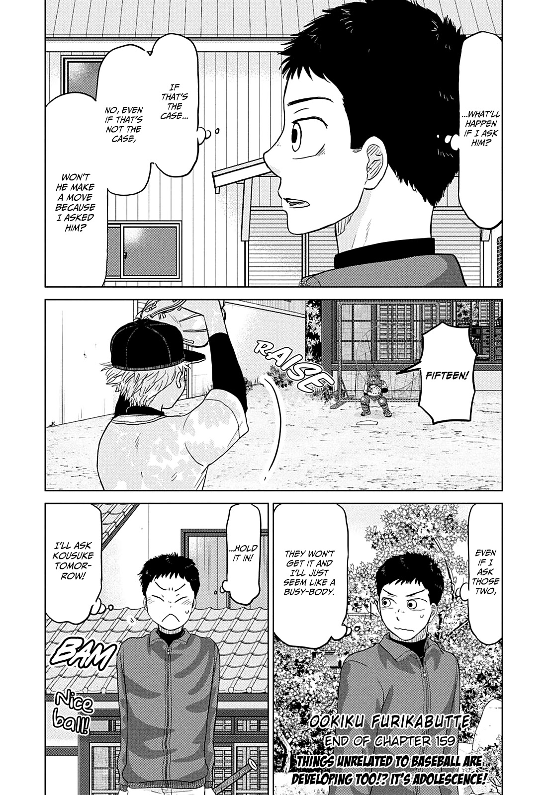 Ookiku Furikabutte Chapter 159 page 36 - Chapter 159: Winter Beginnings (3)
