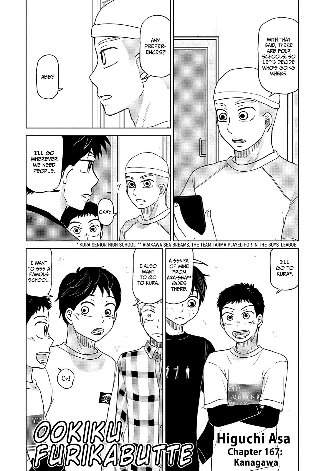 Ookiku Furikabutte Chapter 167 page 4 - Chapter 167: Kanagawa (1)