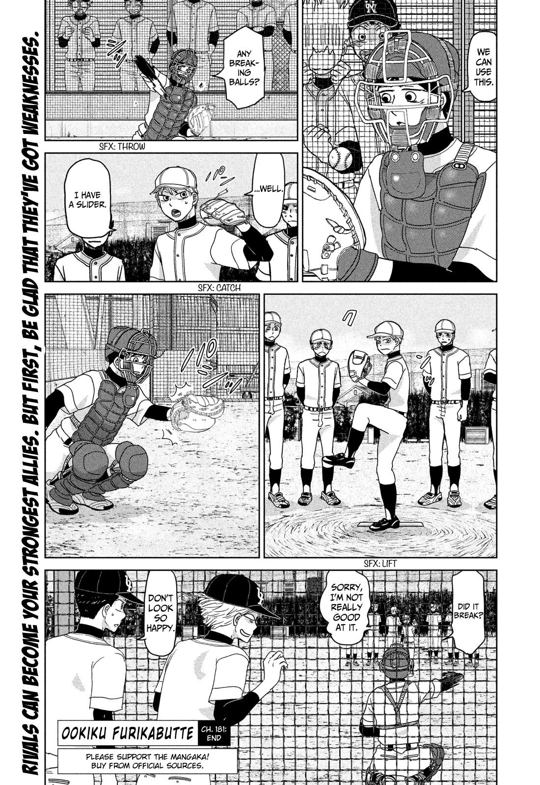 Ookiku Furikabutte Chapter 181 page 16 - Chapter 181: Spring (3) (mag)