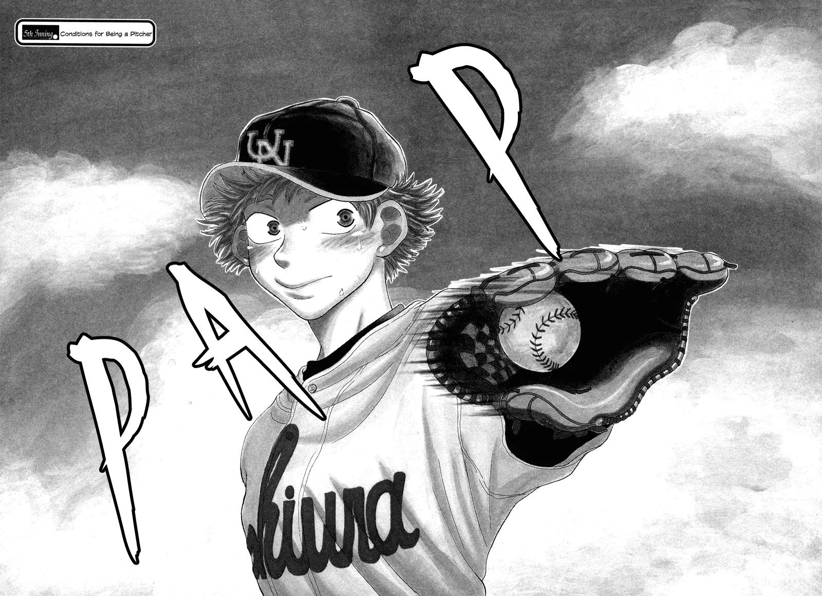 Ookiku Furikabutte Chapter 5 page 1 - Chapter 5: Conditions for Being a Pitcher