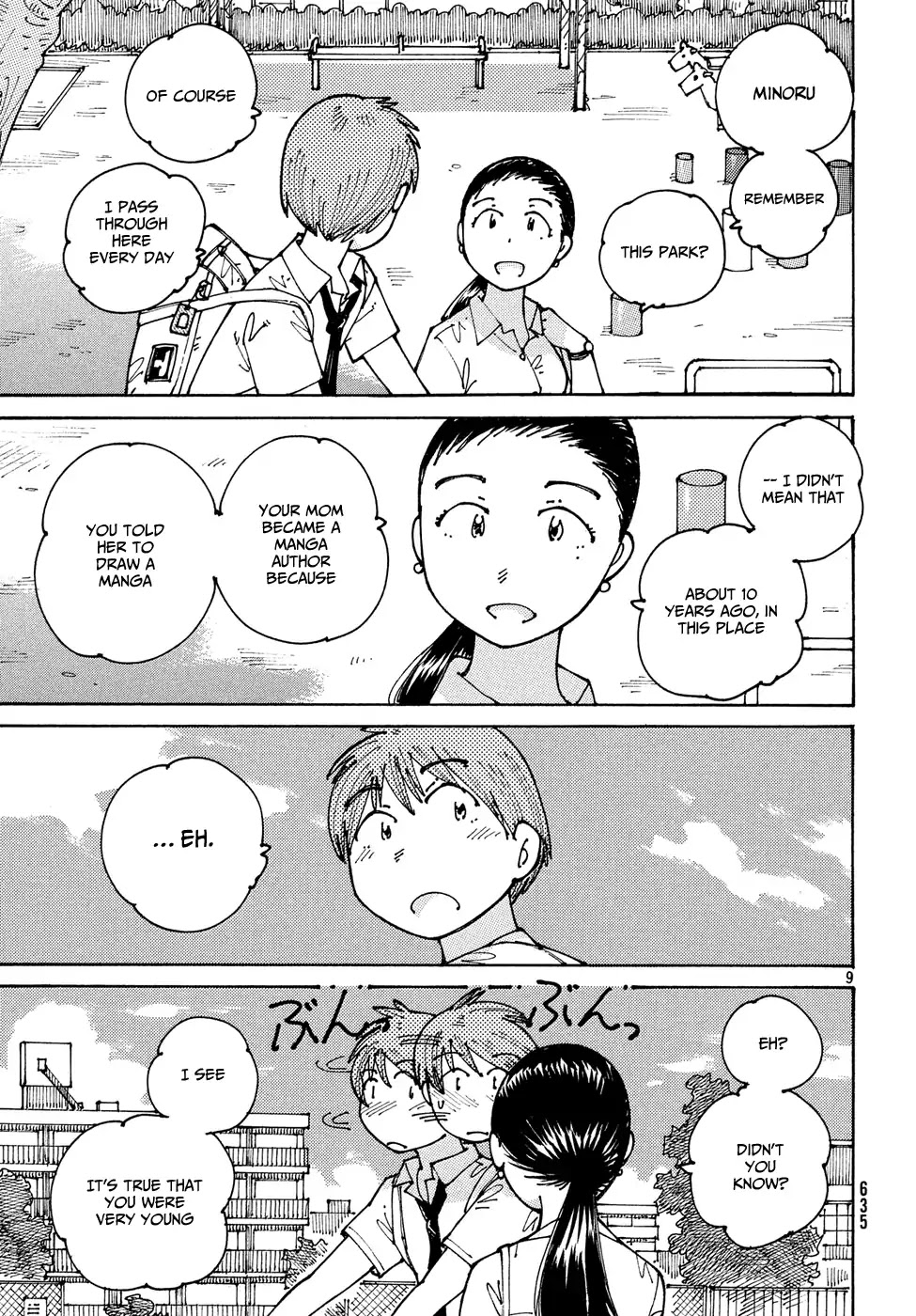 Ookumo-chan Flashback Chapter 13 page 10 - Chapter 13: As The Three of Us Walk Together Like This, It Feels Like We're Really Back in High School
