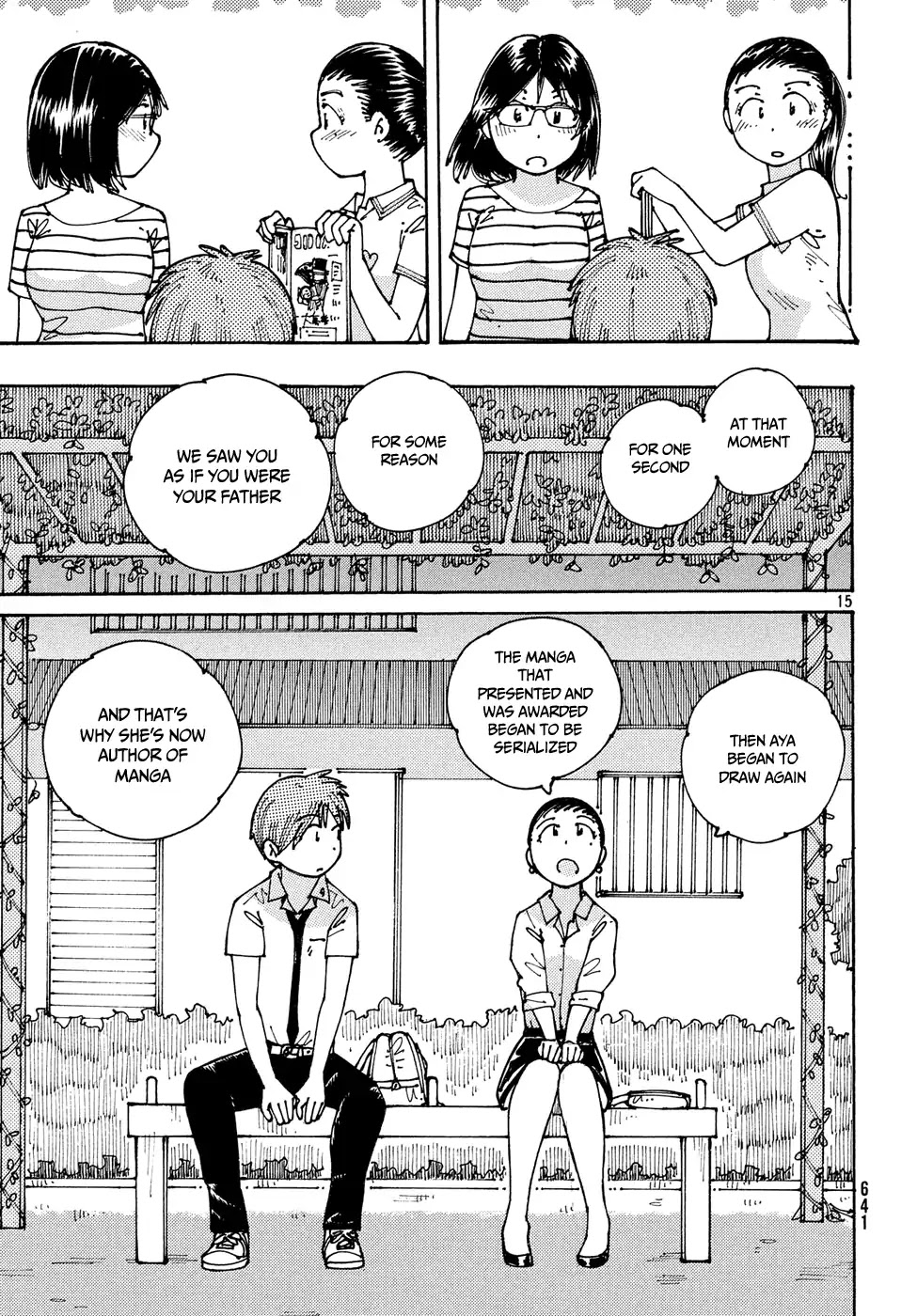 Ookumo-chan Flashback Chapter 13 page 16 - Chapter 13: As The Three of Us Walk Together Like This, It Feels Like We're Really Back in High School