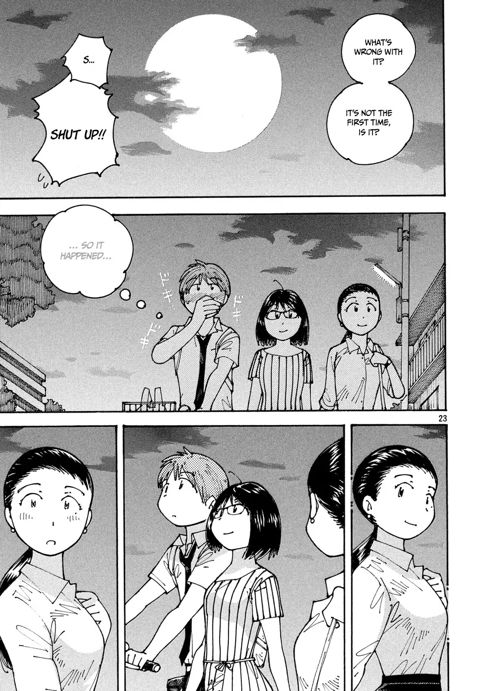 Ookumo-chan Flashback Chapter 13 page 24 - Chapter 13: As The Three of Us Walk Together Like This, It Feels Like We're Really Back in High School