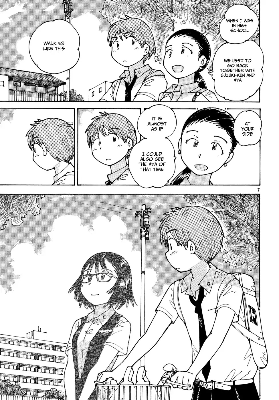 Ookumo-chan Flashback Chapter 13 page 8 - Chapter 13: As The Three of Us Walk Together Like This, It Feels Like We're Really Back in High School