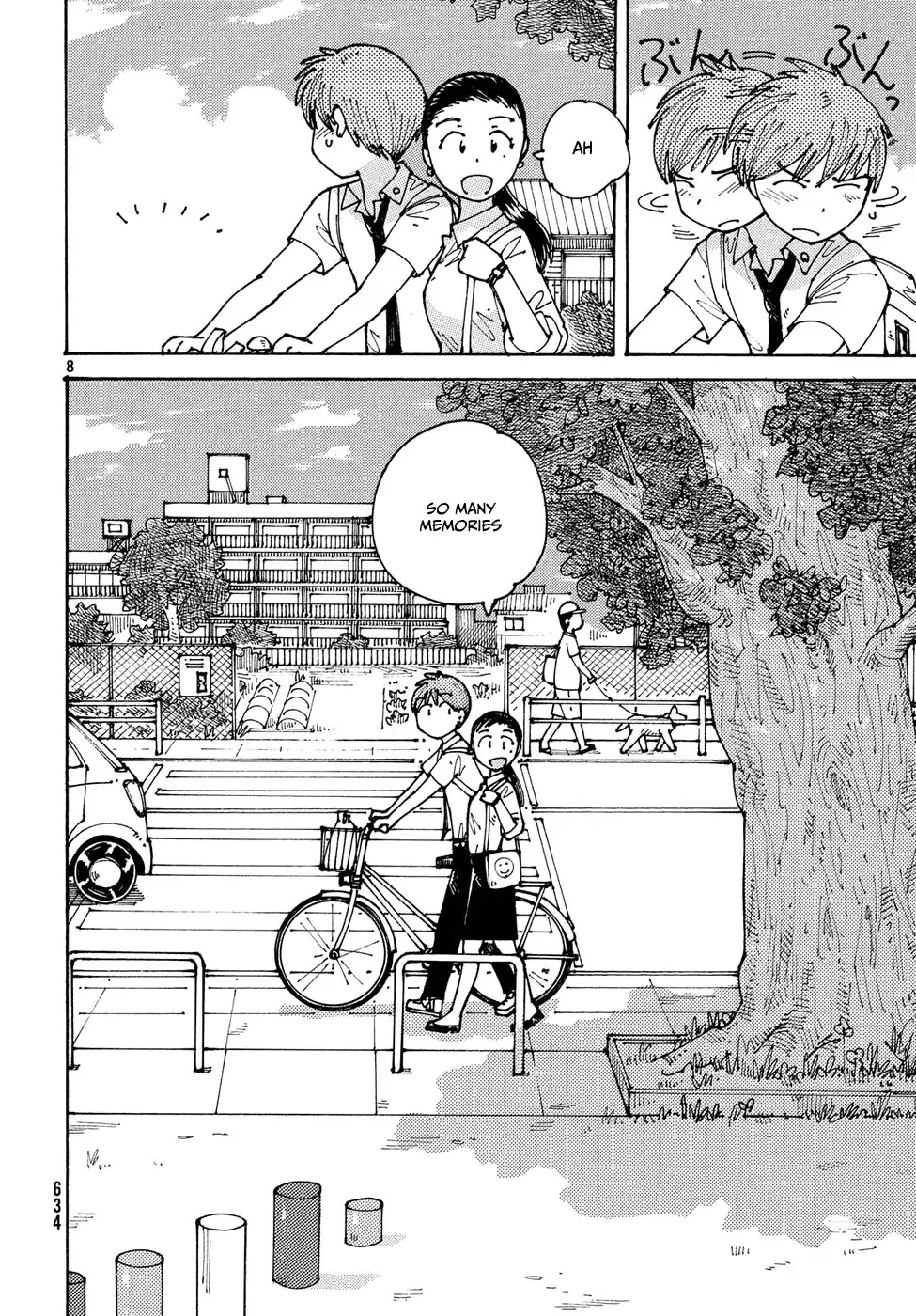 Ookumo-chan Flashback Chapter 13 page 9 - Chapter 13: As The Three of Us Walk Together Like This, It Feels Like We're Really Back in High School