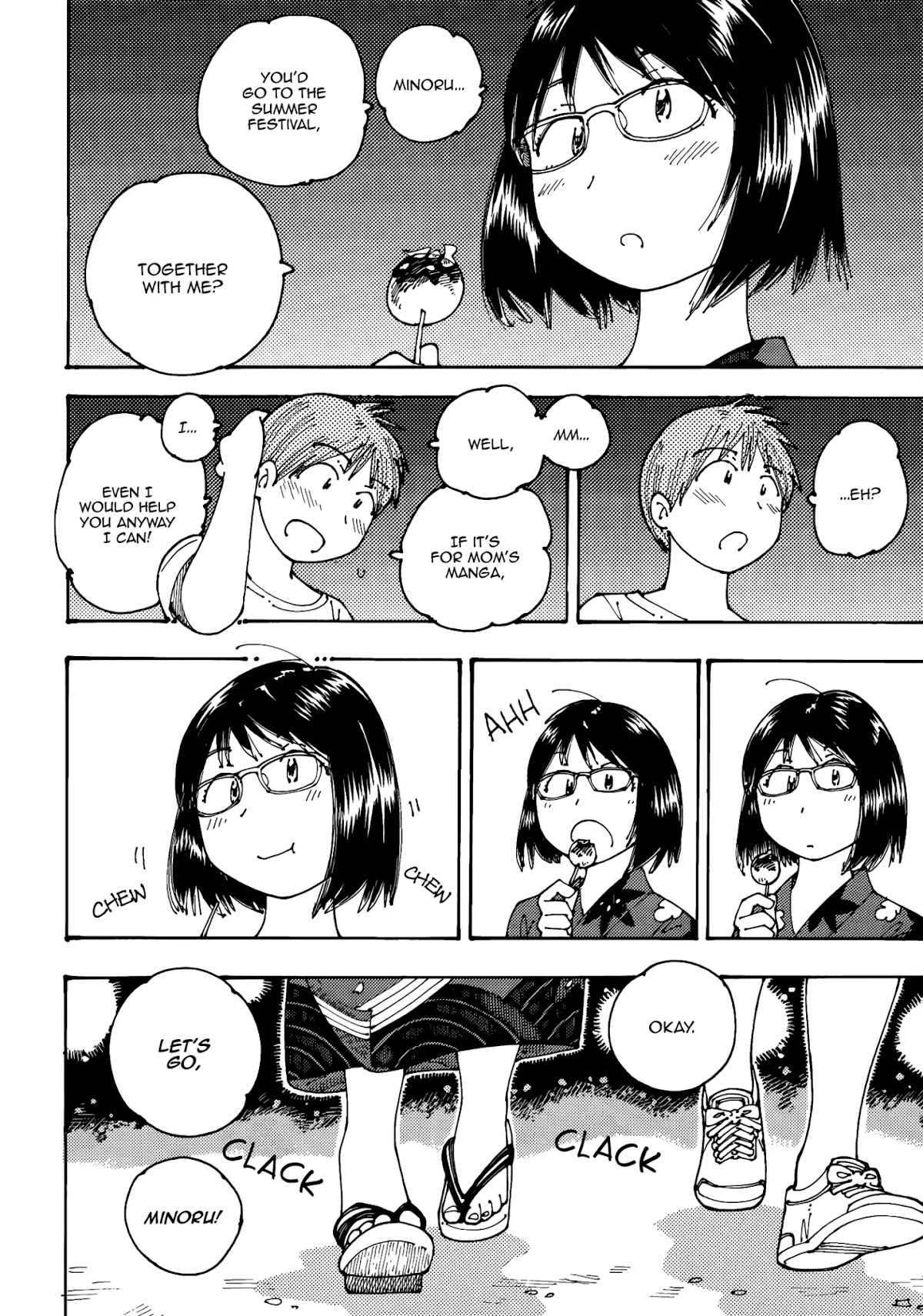 Ookumo-chan Flashback Chapter 15 page 17 - Chapter 15: Minoru... You'd Go to the Summer Festival, Together with Me?