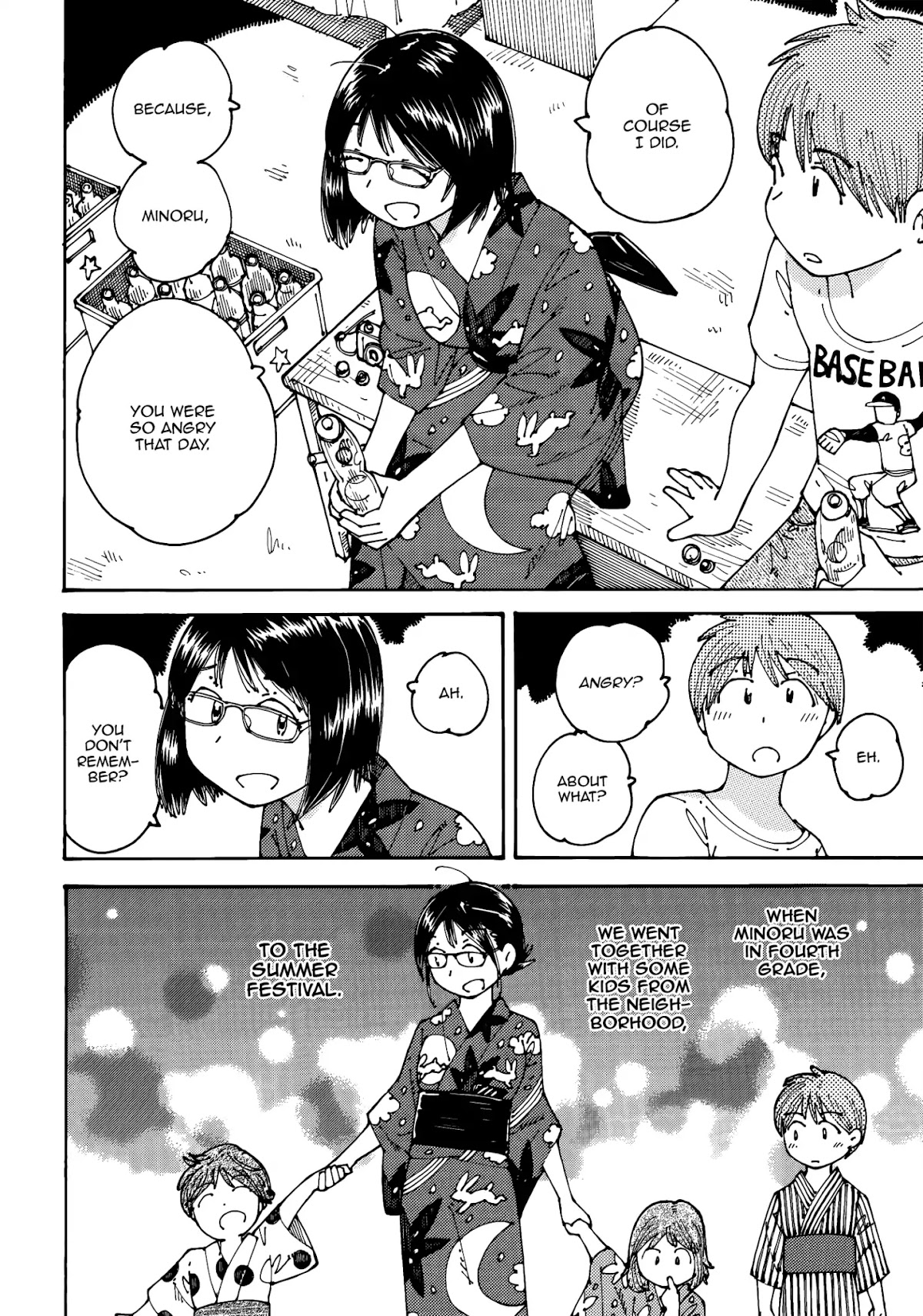 Ookumo-chan Flashback Chapter 15 page 21 - Chapter 15: Minoru... You'd Go to the Summer Festival, Together with Me?