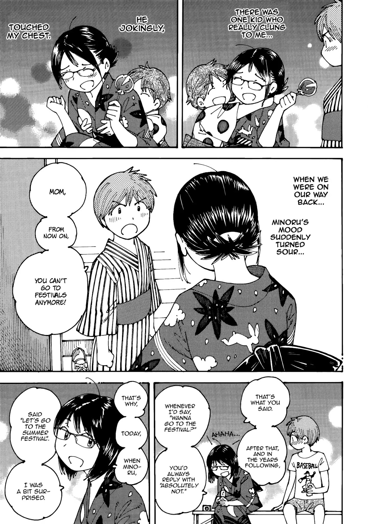 Ookumo-chan Flashback Chapter 15 page 22 - Chapter 15: Minoru... You'd Go to the Summer Festival, Together with Me?
