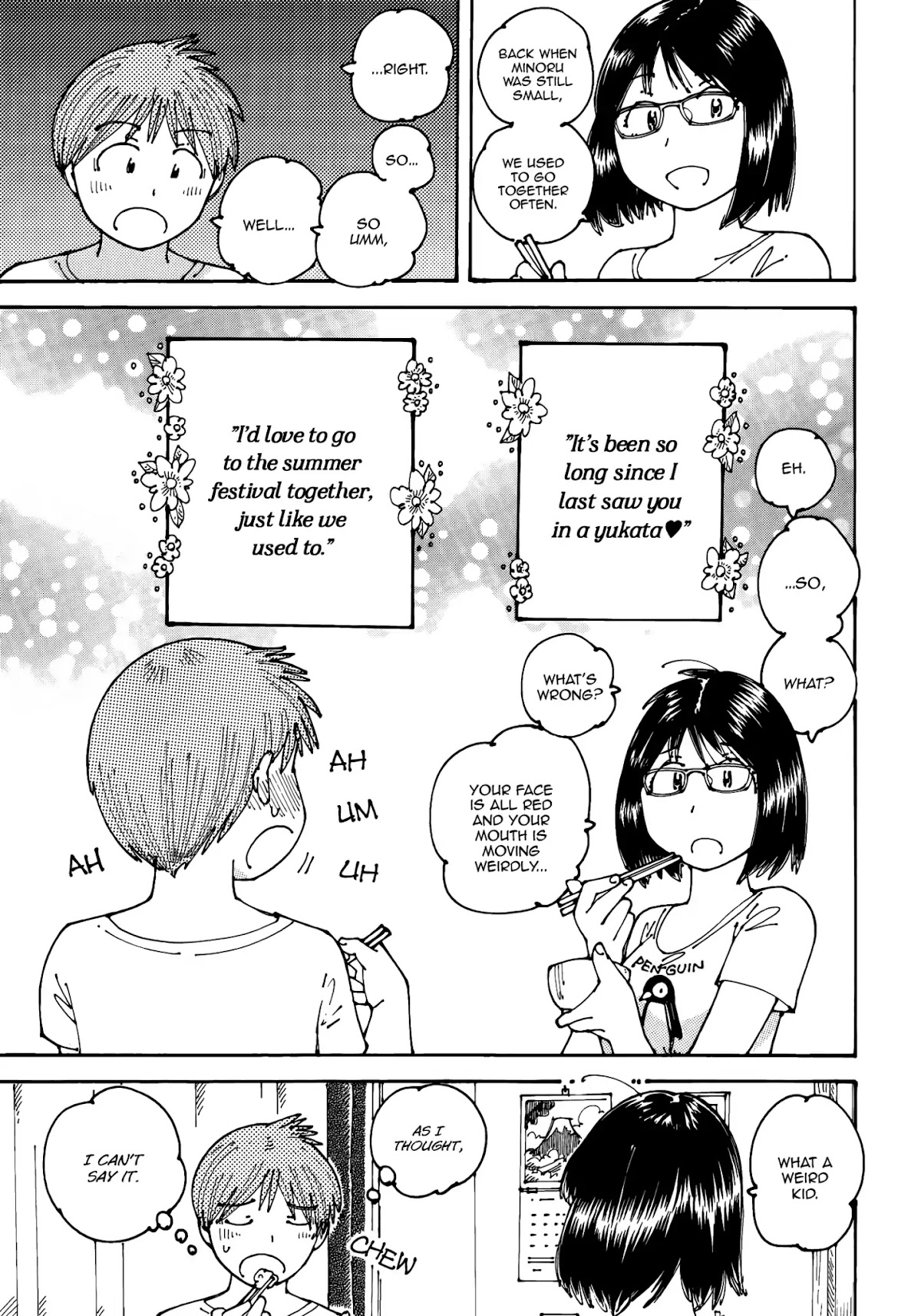 Ookumo-chan Flashback Chapter 15 page 5 - Chapter 15: Minoru... You'd Go to the Summer Festival, Together with Me?
