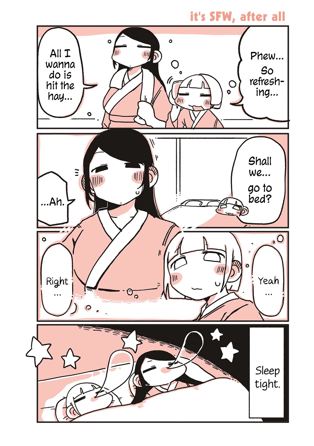 Oosaki-san & Komori-san Chapter 100 page 1 - Chapter 100: it's SFW, after all