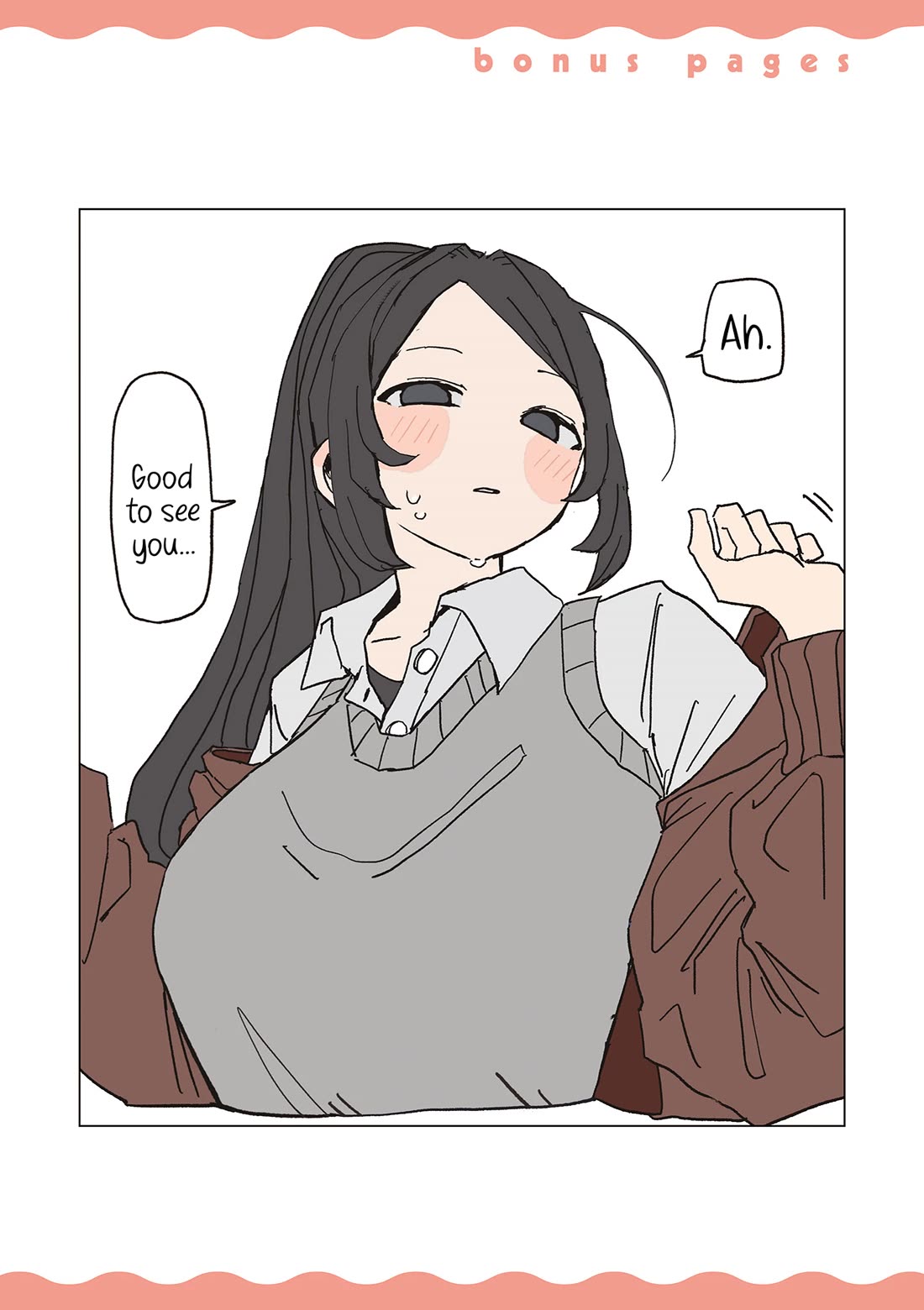 Oosaki-san & Komori-san Chapter 101.5 page 1 - Chapter 101.5: bonus page
