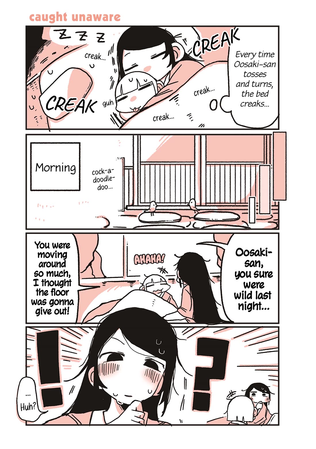 Oosaki-san & Komori-san Chapter 101 page 1 - Chapter 101: caught unaware