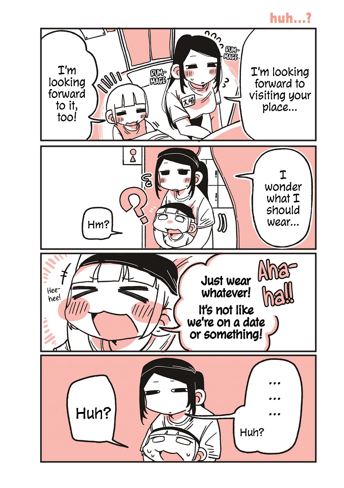 Oosaki-san & Komori-san Chapter 27 page 1 - Chapter 27: huh...?