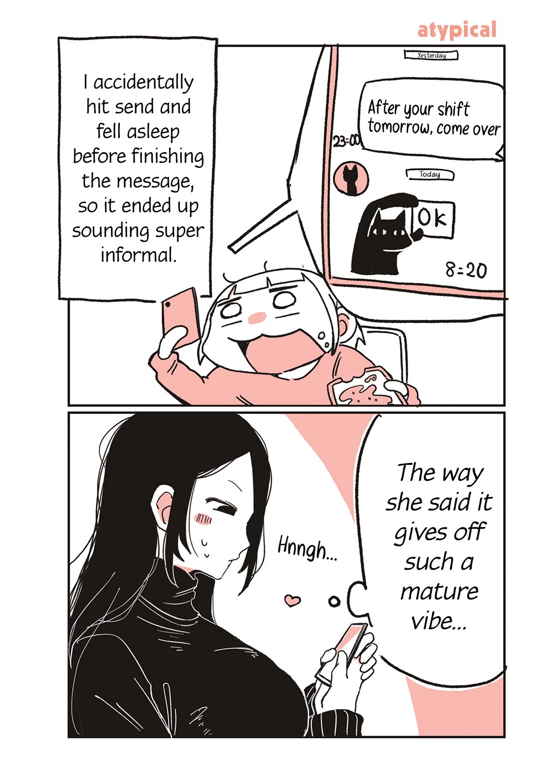 Oosaki-san & Komori-san Chapter 36 page 1 - Chapter 36: atypical