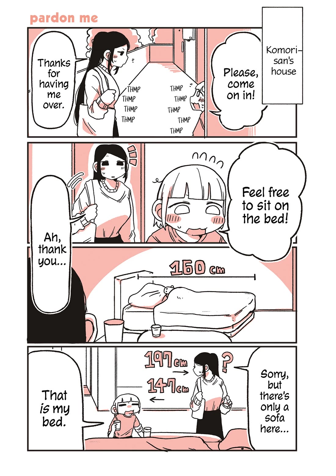 Oosaki-san & Komori-san Chapter 37 page 1 - Chapter 37: pardon me
