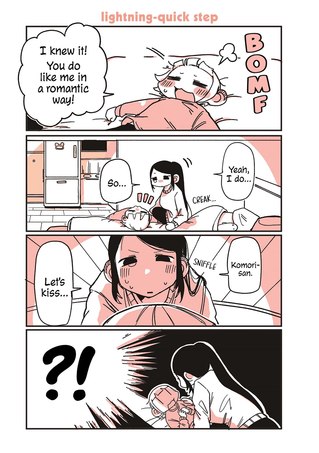 Oosaki-san & Komori-san Chapter 42 page 1 - Chapter 42: lightning-quick step