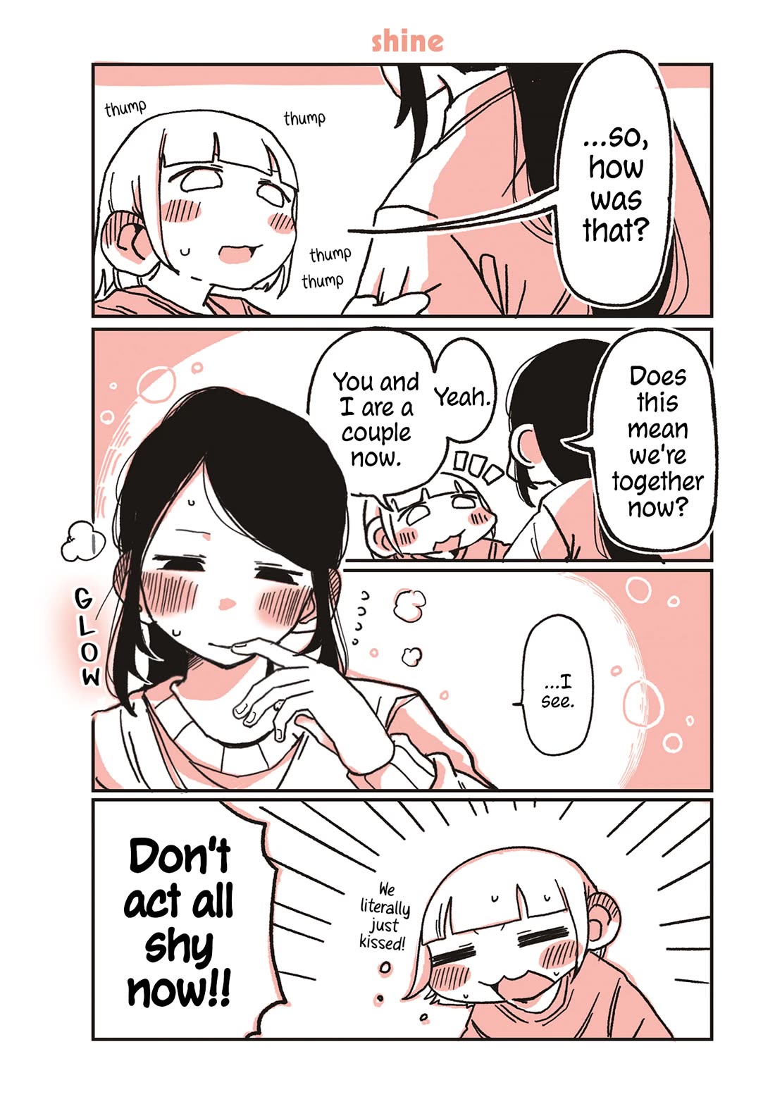 Oosaki-san & Komori-san Chapter 47 page 1 - Chapter 47: shine
