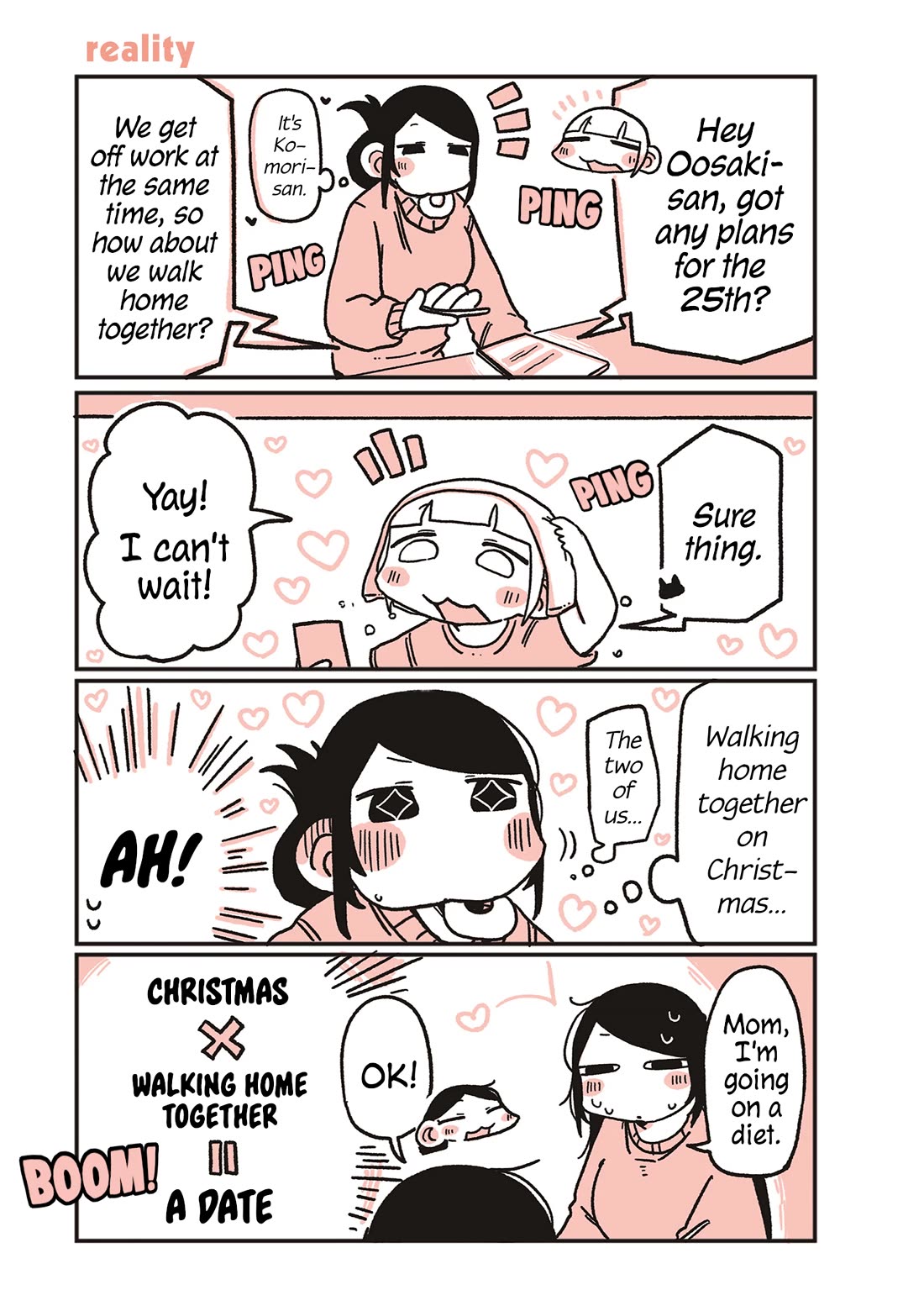 Oosaki-san & Komori-san Chapter 66 page 1 - Chapter 66: reality