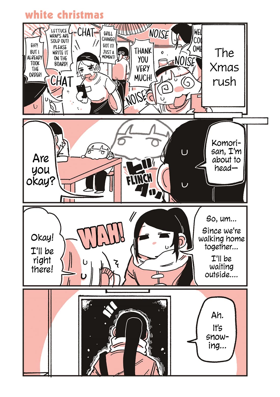 Oosaki-san & Komori-san Chapter 68 page 1 - Chapter 68: white christmas