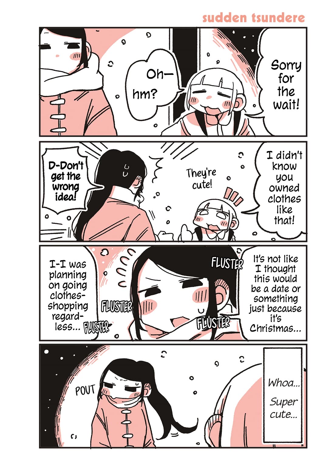 Oosaki-san & Komori-san Chapter 69 page 1 - Chapter 69: sudden tsundere