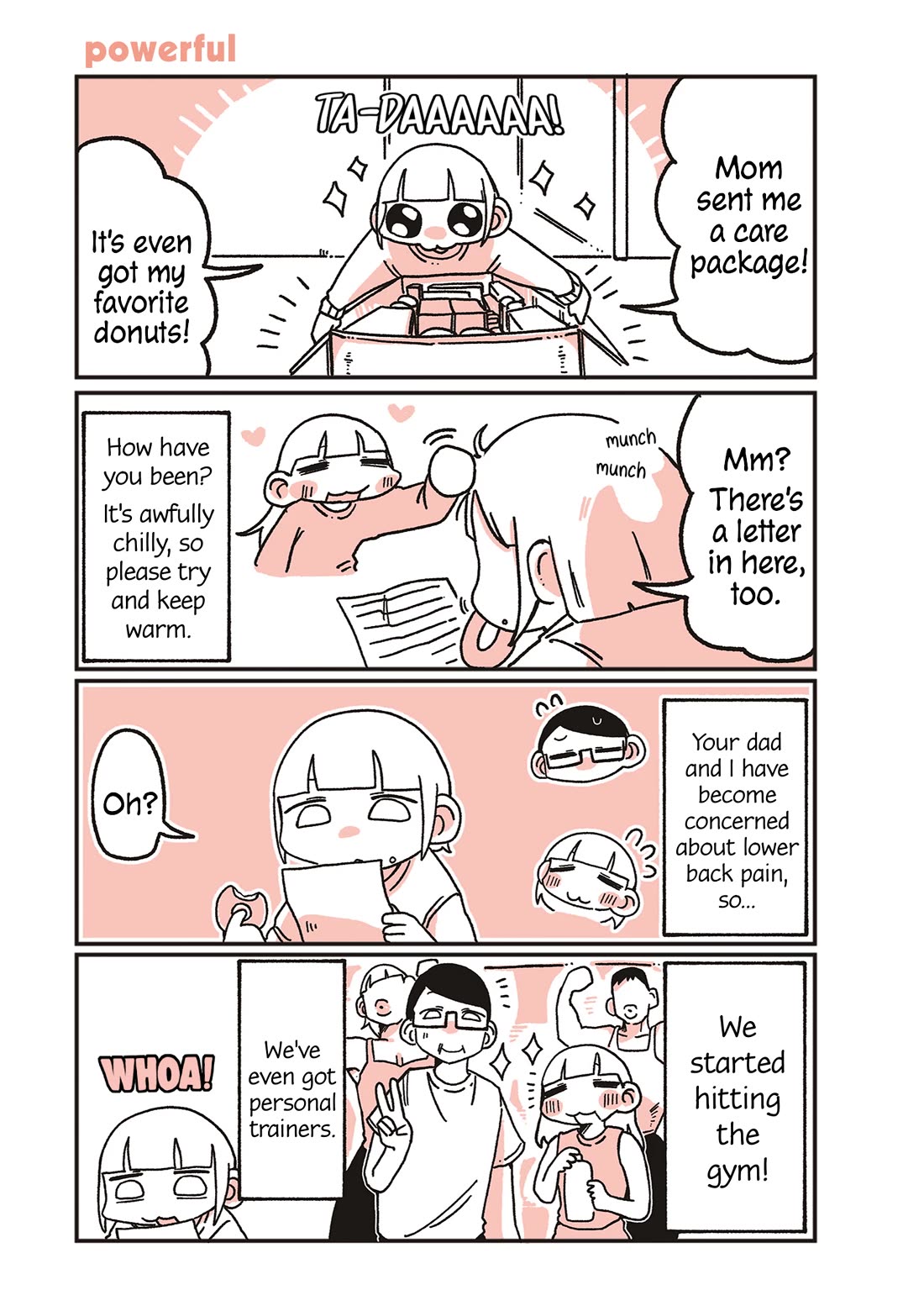 Oosaki-san & Komori-san Chapter 83 page 1 - Chapter 83: powerful