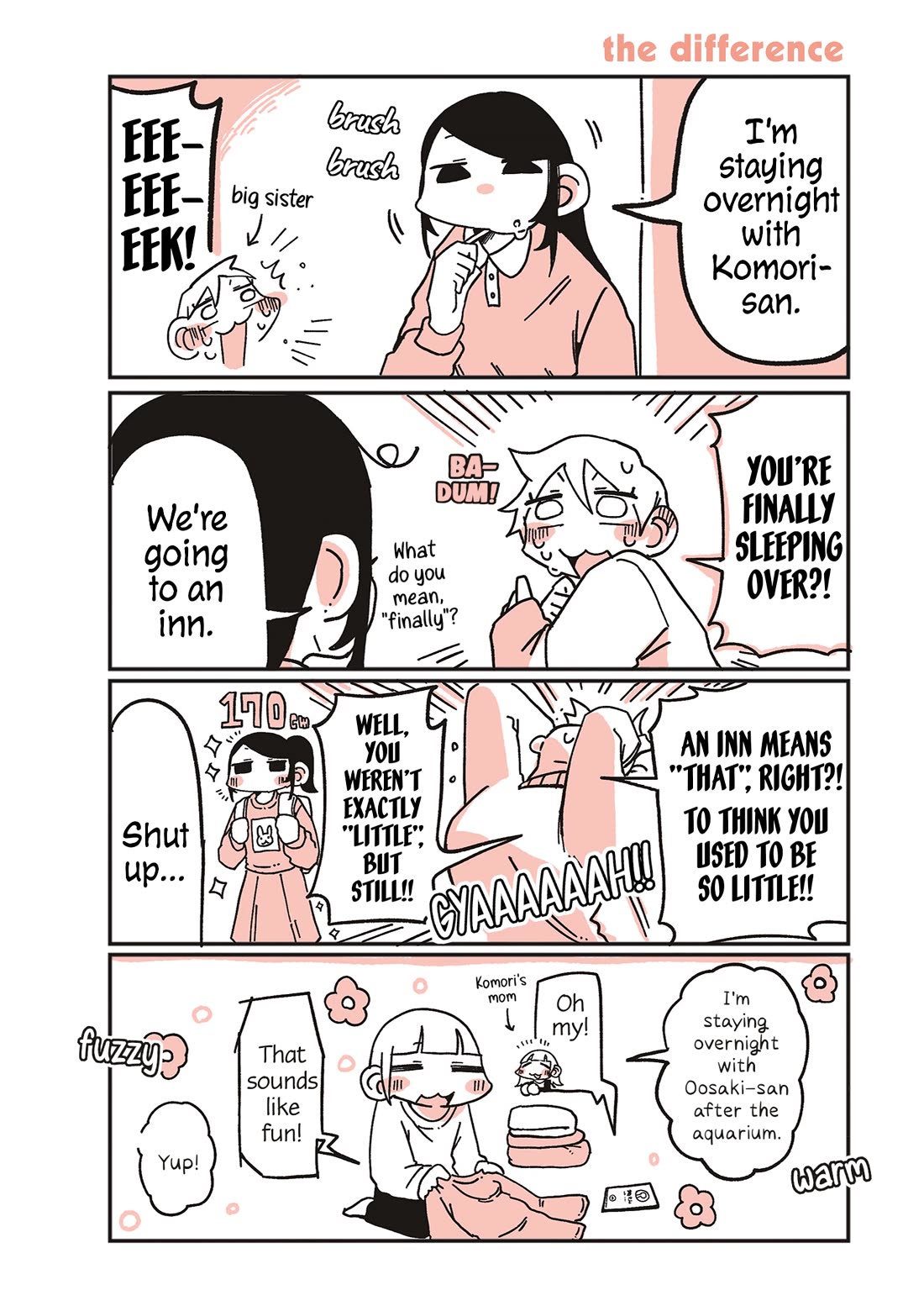 Oosaki-san & Komori-san Chapter 86 page 1 - Chapter 86: the difference