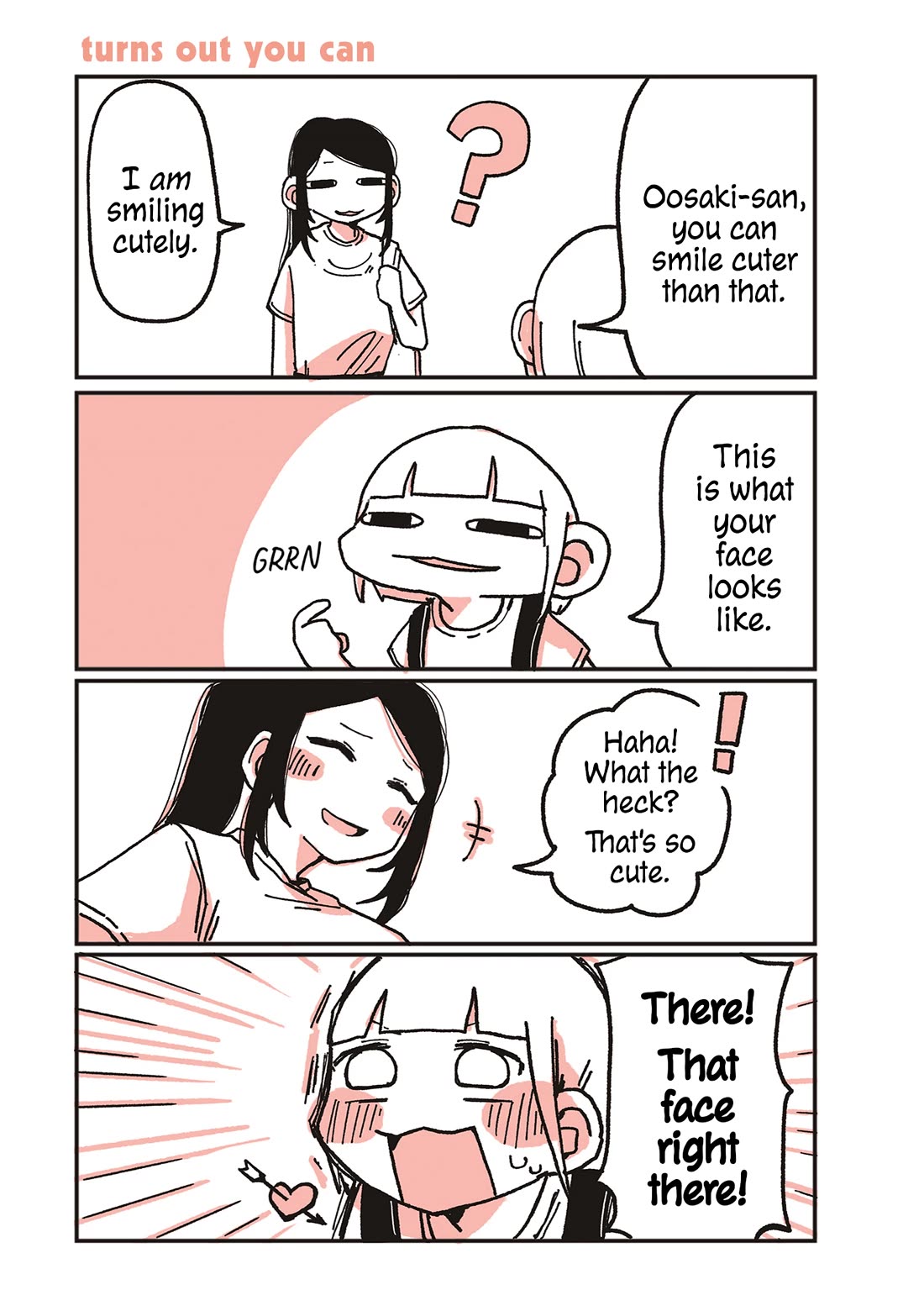 Oosaki-san & Komori-san Chapter 9 page 1 - Chapter 9: turns out you can