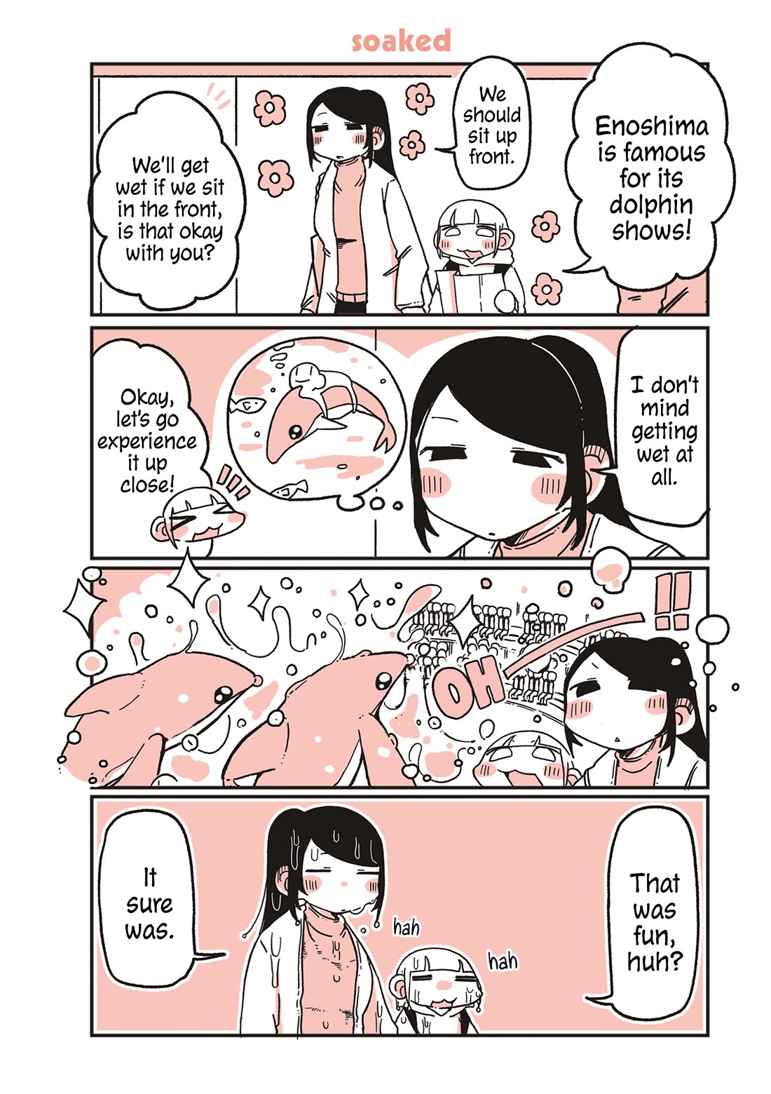 Oosaki-san & Komori-san Chapter 96 page 1 - Chapter 96: soaked