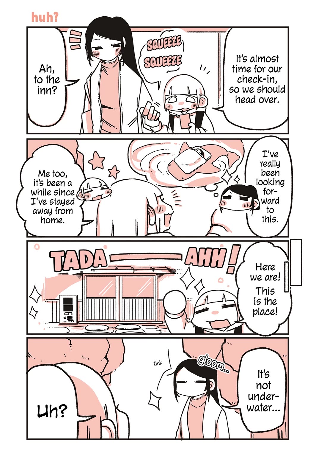 Oosaki-san & Komori-san Chapter 97 page 1 - Chapter 97: huh?