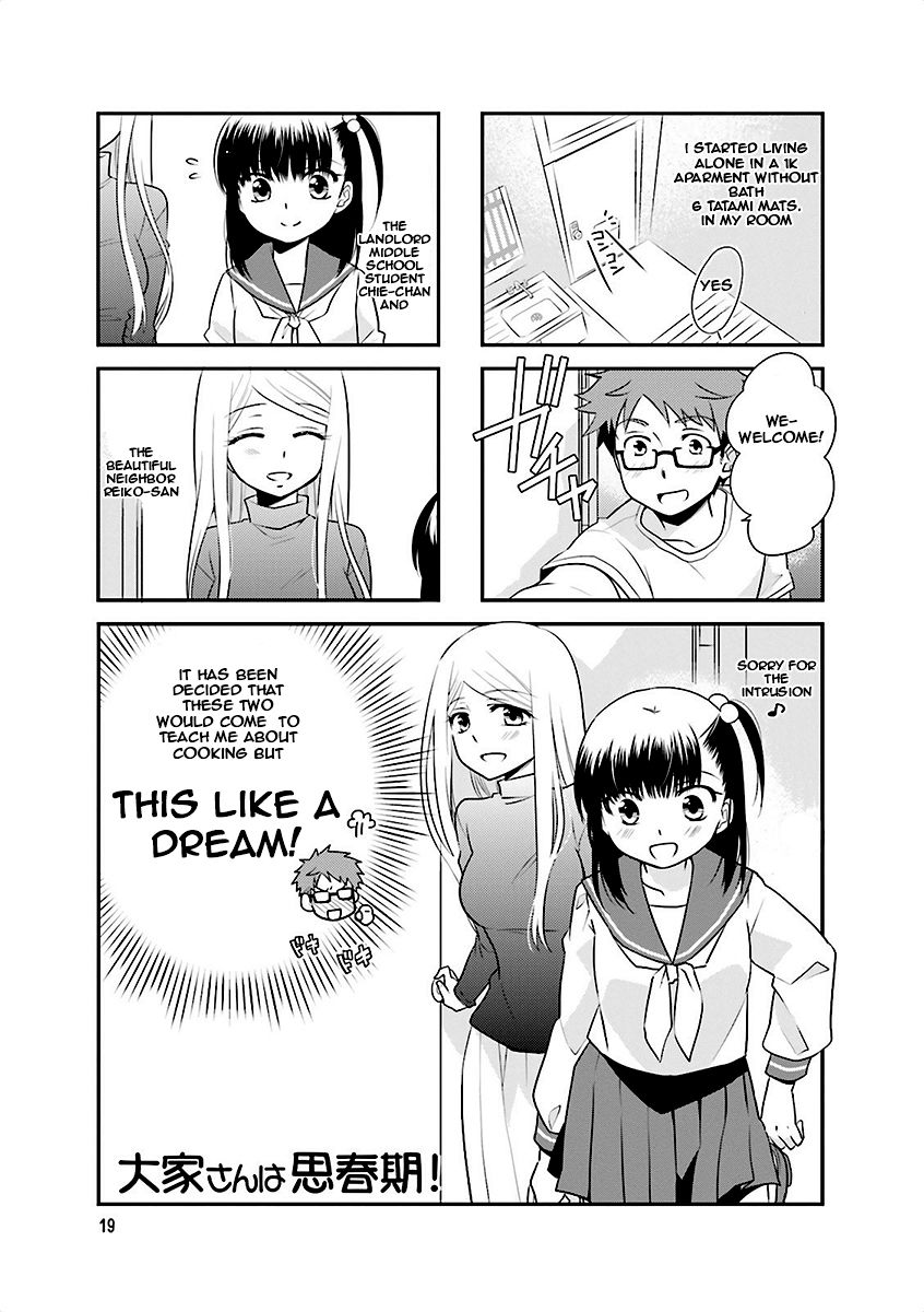 Ooya-san wa Shishunki! Chapter 3 page 1 - Chapter 3