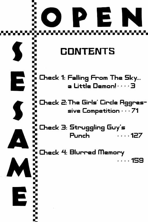 Open Sesame Chapter 1 page 3 - Chapter 1: Falling From The Sky... A Little Demon!
