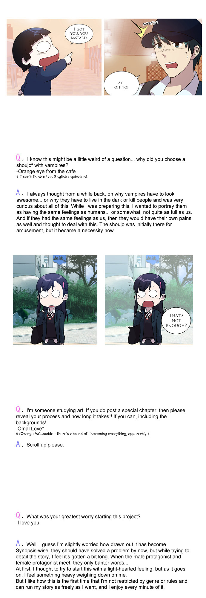 Orange Marmalade Chapter 24.5 page 14 - Chapter 24.5: [Special Chapter: Character Introduction; Initial Concept]