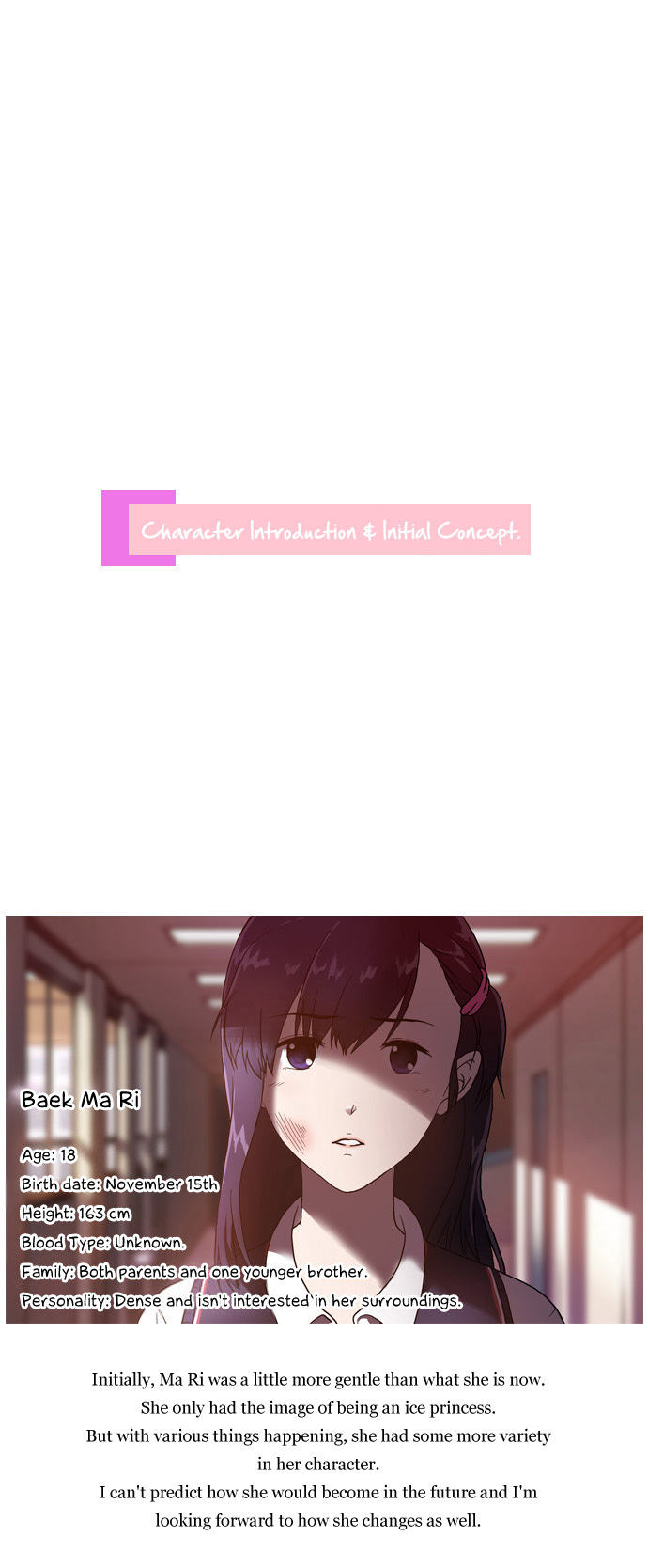 Orange Marmalade Chapter 24.5 page 2 - Chapter 24.5: [Special Chapter: Character Introduction; Initial Concept]