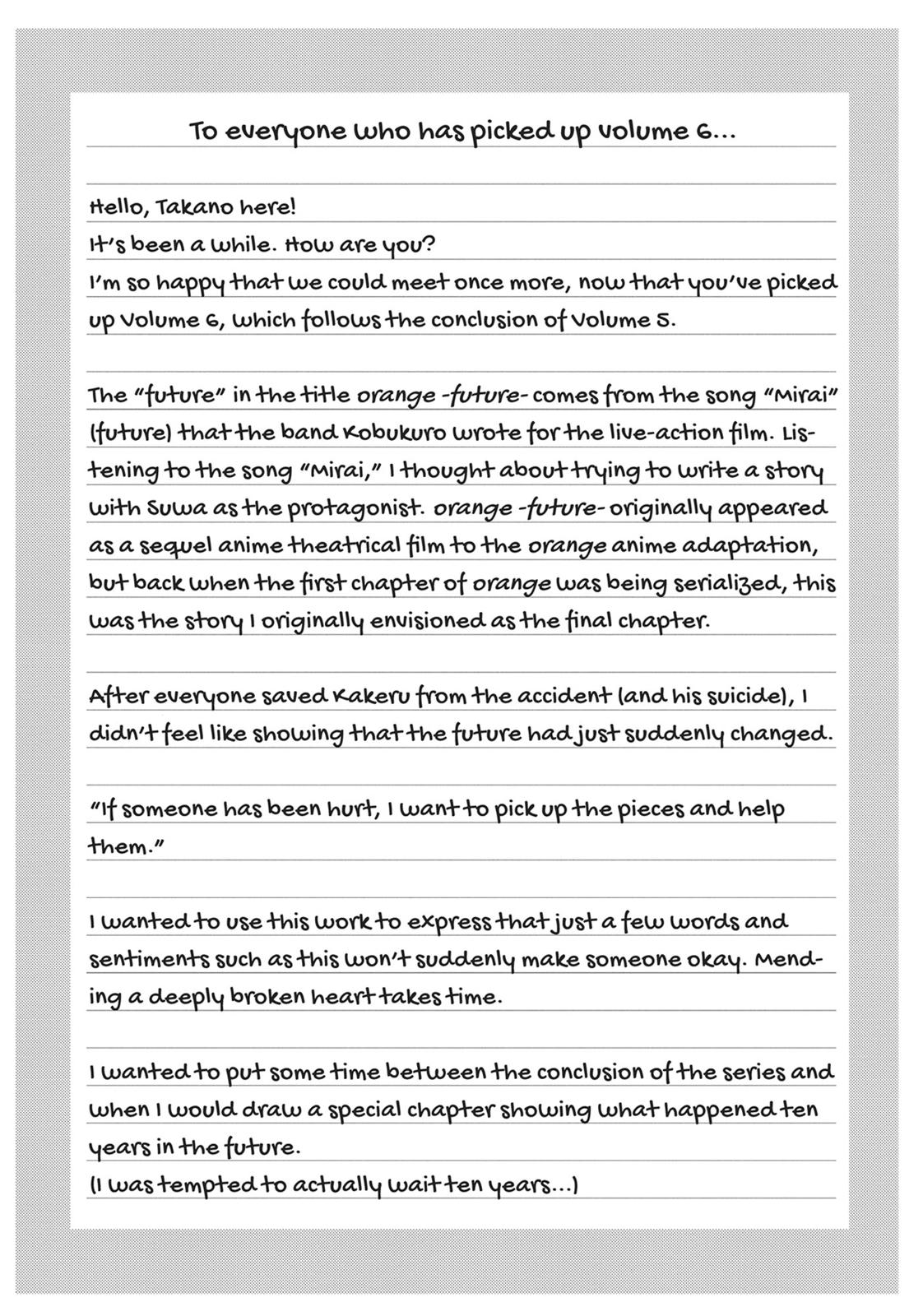 Orange (TAKANO Ichigo) Chapter 26 page 34 - Chapter 26 [END]