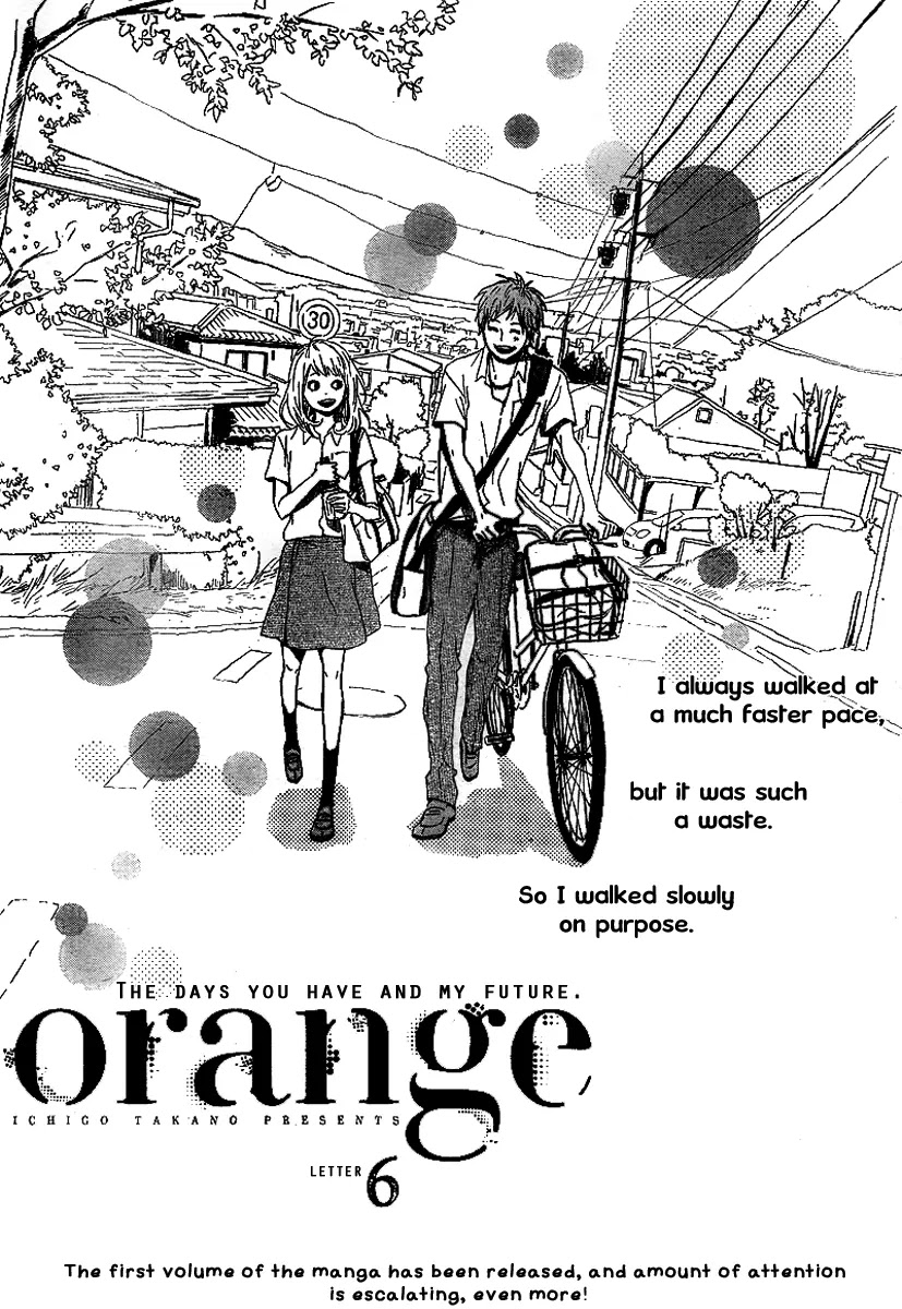 Orange (TAKANO Ichigo) Chapter 6 page 3 - Chapter 6