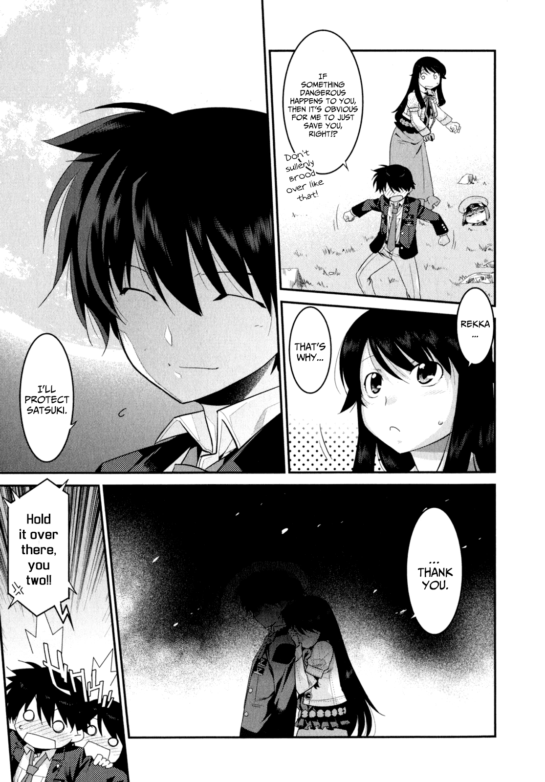 Ore ga Heroine o Tasukesugite Sekai ga Little Mokushiroku!? Chapter 13 page 6 - Chapter 13: Night of the Blooming Sakura