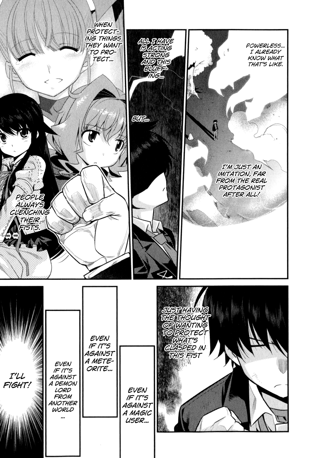 Ore ga Heroine o Tasukesugite Sekai ga Little Mokushiroku!? Chapter 14 page 20 - Chapter 14: Clench Your Fist!