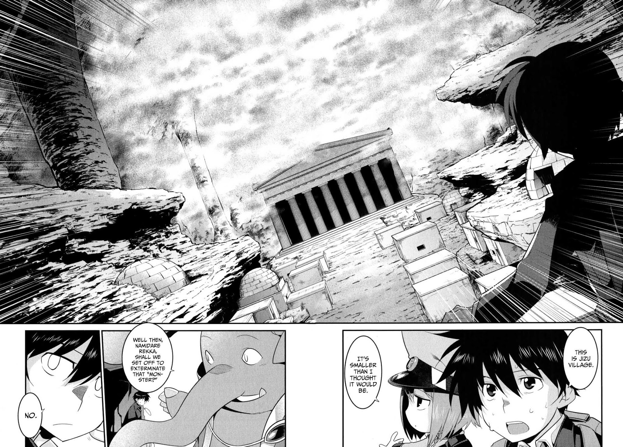 Ore ga Heroine o Tasukesugite Sekai ga Little Mokushiroku!? Chapter 23 page 12 - Chapter 23: Jizu Village
