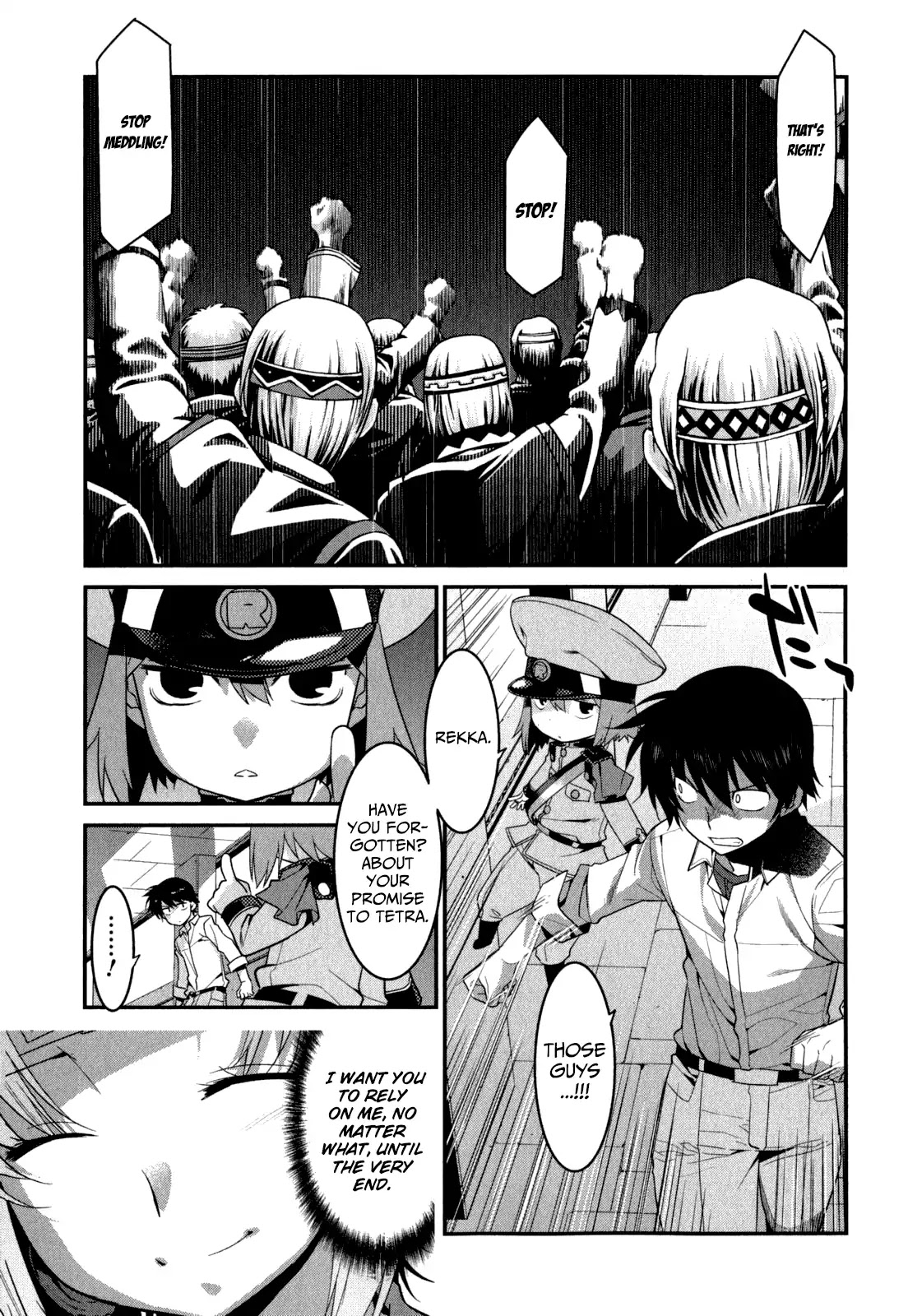 Ore ga Heroine o Tasukesugite Sekai ga Little Mokushiroku!? Chapter 30 page 13 - Chapter 30: Choice of the Keepers