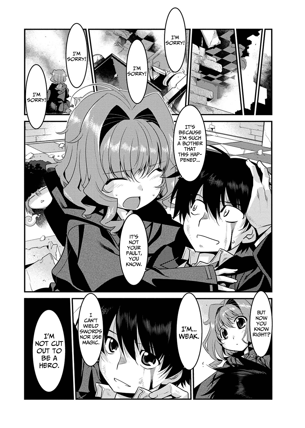 Ore ga Heroine o Tasukesugite Sekai ga Little Mokushiroku!? Chapter 4 page 14 - Chapter 4: The Hero's Welcome